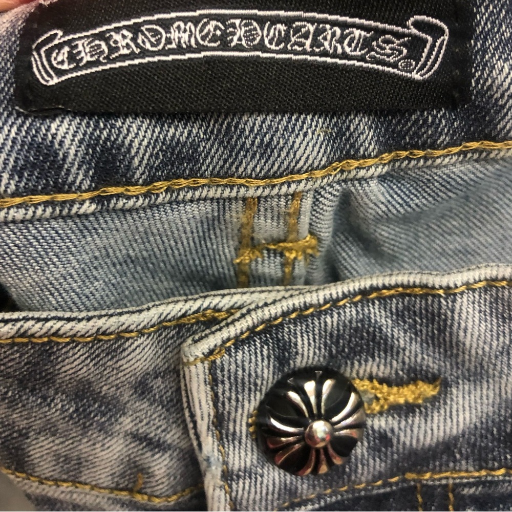 Chrome Hearts Blue Denim Jeans Size 36